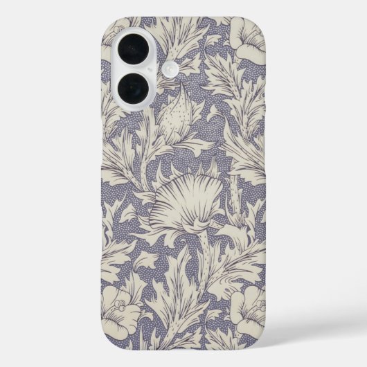 ウィリアム・モリス ホーン ポピー 壁紙プリント: ビンテージ Case-Mate iPhoneケース (裏面)