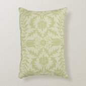 ウィリアム・モリス・ボラ結婚ージュのソフトグリーン アクセントクッション (正面(垂直))