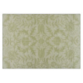 ウィリアム・モリス・ボラ結婚ージュのソフトグリーン カッティングボード (正面)