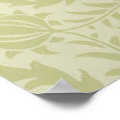 ウィリアム・モリス・ボラ結婚ージュのソフトグリーン ポスター (角)