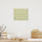 ウィリアム・モリス・ボラ結婚ージュのソフトグリーン ポスター (キッチン)