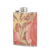 ウィリアム·モリス·ポピーズ·フローラアールヌーボー·パターン フラスク (左)