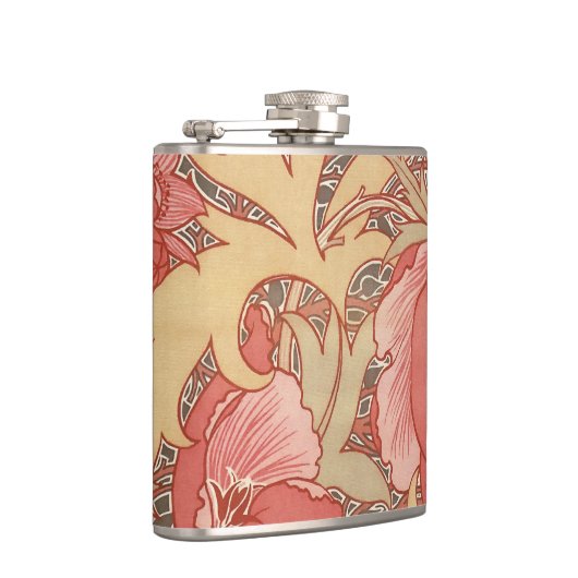 ウィリアム·モリス·ポピーズ·フローラアールヌーボー·パターン フラスク (右)