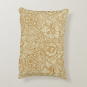 ウィリアム・モリス・ポピーフローラ壁紙 アクセントクッション (裏面(縦))