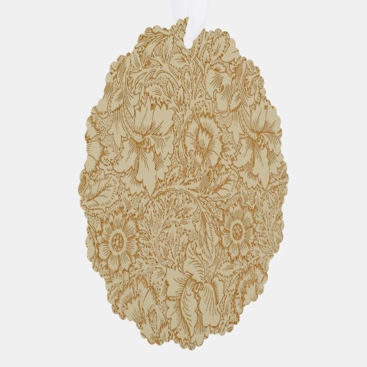 ウィリアム・モリス・ポピーフローラ壁紙 オーナメントカード (右)