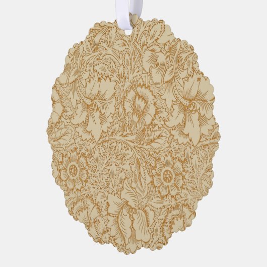 ウィリアム・モリス・ポピーフローラ壁紙 オーナメントカード (左)