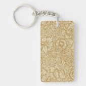 ウィリアム・モリス・ポピーフローラ壁紙 キーホルダー (正面)