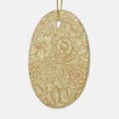 ウィリアム・モリス・ポピーフローラ壁紙 セラミックオーナメント (左)