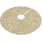 ウィリアム・モリス・ポピーフローラ壁紙 ブラッシュドポリエステルツリースカート (アングル)