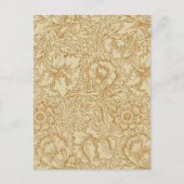 ウィリアム・モリス・ポピーフローラ壁紙 ポストカード (正面)