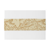 ウィリアム・モリス・ポピーフローラ壁紙 招待状ベリーバンド (裏面例)