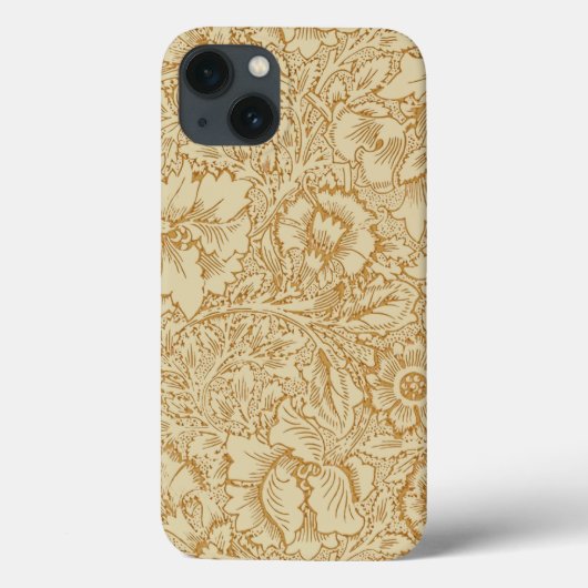 ウィリアム・モリス ポピー 花柄 壁紙 Case-Mate iPhoneケース (裏面)