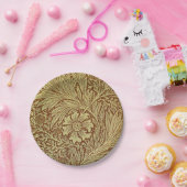 ウィリアム・モリス・マリゴールドアンティーク花柄 ペーパープレート (パーティー)