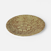 ウィリアム・モリス・マリゴールドアンティーク花柄 ペーパープレート (アングル)