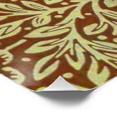 ウィリアム・モリス・マリゴールドアンティーク花柄 ポスター (コーナー)