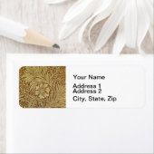 ウィリアム・モリス・マリゴールドアンティーク花柄 ラベル (インサイチュ)