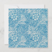 ウィリアム・モリス・マリゴールドヴィンテージ結婚植物学 招待状 (裏面)