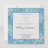 ウィリアム・モリス・マリゴールドヴィンテージ結婚植物学 招待状 (正面)