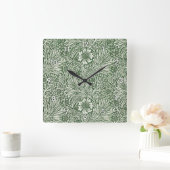 ウィリアム·モリス·マリゴールド スクエア壁時計 (ホーム)