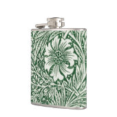 ウィリアム・モリス・マリーゴールド緑のフローラ花 フラスク (左)