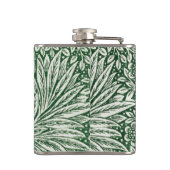 ウィリアム・モリス・マリーゴールド緑のフローラ花 フラスク (裏面)