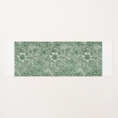 ウィリアム・モリス・マリーゴールド緑のフローラ花 ヨガマット (裏面(横))