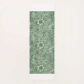 ウィリアム・モリス・マリーゴールド緑のフローラ花 ヨガマット (裏面)