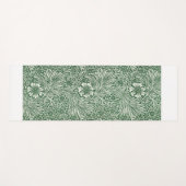 ウィリアム・モリス・マリーゴールド緑のフローラ花 ヨガマット (正面(横))