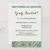 ウィリアム・モリス・マリーゴールド緑のフローラ花 招待状 (正面)