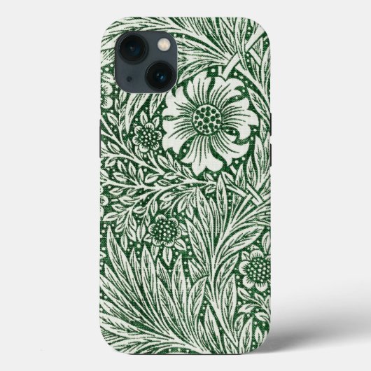 ウィリアム・モリス マリーゴールド グリーン フローラル 花 Case-Mate iPhoneケース (裏面)