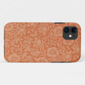 ウィリアム・モリス・マルロウ・パターン: テラコッタの花 Case-Mate iPhoneケース (裏面(横))