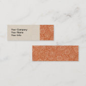 ウィリアム・モリス・マロウフローラ壁紙デザイン スキニー名刺 (正面/裏面)