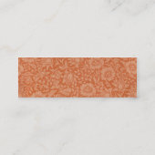 ウィリアム・モリス・マロウフローラ壁紙デザイン スキニー名刺 (裏面)