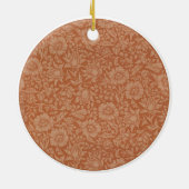 ウィリアム・モリス・マロウフローラ壁紙デザイン セラミックオーナメント (裏面)