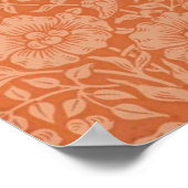 ウィリアム・モリス・マロウフローラ壁紙デザイン ポスター (角)