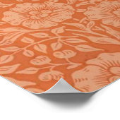 ウィリアム・モリス・マロウフローラ壁紙デザイン ポスター (角)