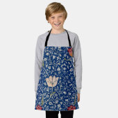 ウィリアム・モリス・メドウェイ・パターン エプロン (着用した状態)