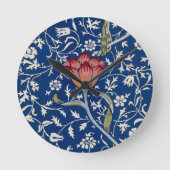 ウィリアム・モリス・メドウェイ・パターン ラウンド壁時計 (正面)