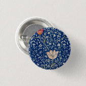 ウィリアム・モリス・メドウェイ・パターン 缶バッジ (正面&裏面)