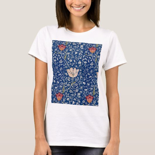 ウィリアム・モリス メドウェイ・パターン Tシャツ (正面)