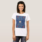 ウィリアム・モリス メドウェイ・パターン Tシャツ (正面フル)