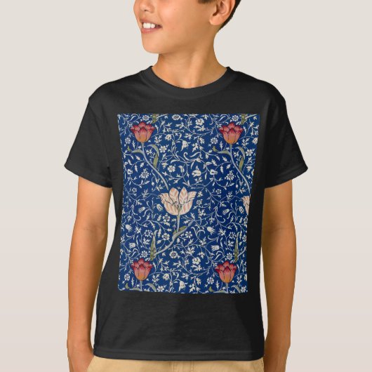 ウィリアム・モリス メドウェイ・パターン Tシャツ (正面)