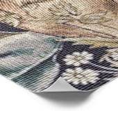 ウィリアム・モリス・ラビット、孔雀とキツネ ポスター (角)