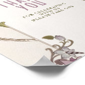 ウィリアム・モリス ラベンダー アールヌーボー 感謝のサイン ポスター (角)