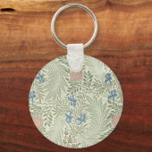 ウィリアム・モリス・ラークスパーフローラ壁紙 キーホルダー (正面)