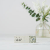 ウィリアム・モリス・ラークスパーフローラ壁紙 スキニー名刺 (スタンド正面)