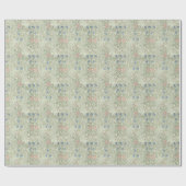 ウィリアム・モリス・ラークスパーフローラ壁紙 ラッピングペーパー (フラット)