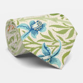 ウィリアム・モリス・ラークスパー花柄 ネクタイ (ロール)