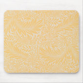 ウィリアム・モリス・ラークスパー離れイエローヴィンテージ マウスパッド (正面)