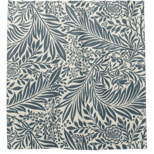 ウィリアム・モリス・ラークスパー シャワーカーテン (正面)